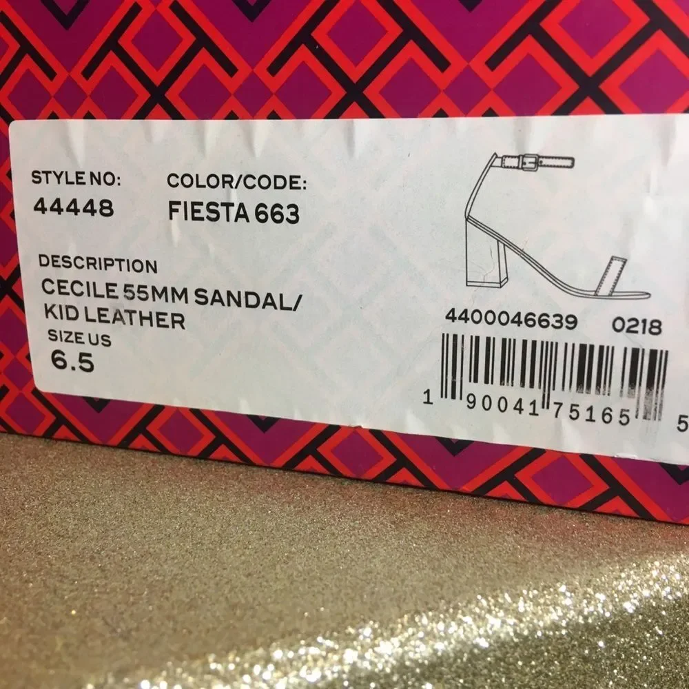 Tory Burch Cecile Ankle Strap Block Heels - NEW!